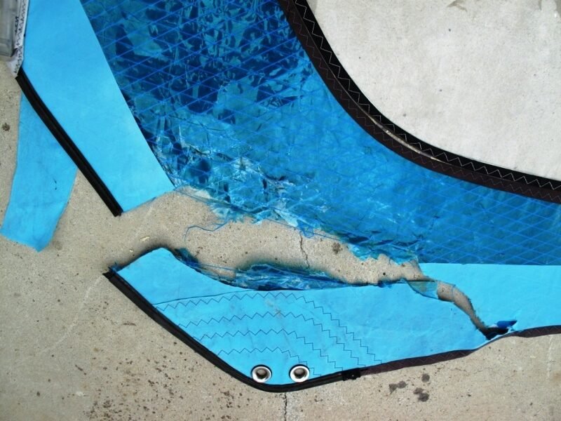 Cyprus Windsurfing sail repairs